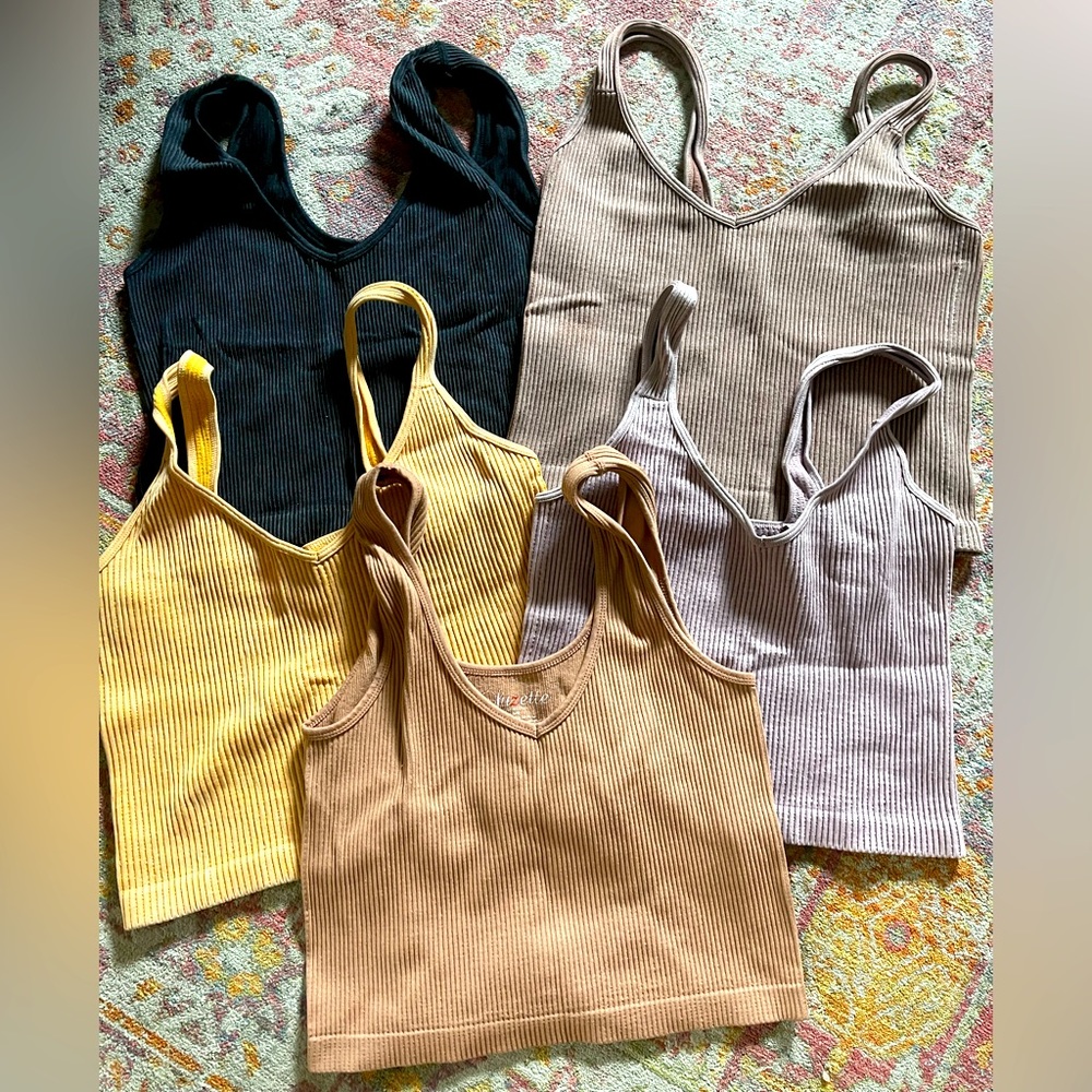 Ribbed tank camis